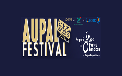 Festival musical, le Aupal Festival, au profit de APF France Handicap pour célébrer l’arrivée des 48 heures du Handicap 3.0 le 1er juillet 2023 à partir de 17 h à Yvetot (76190)