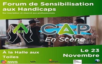 Forum ludique de sensibilisation aux handicaps Cap en Seine le 23 novembre 2023 à Rouen (76) : sur inscription et réservé aux professionnels