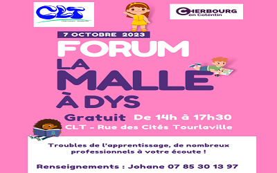 Forum La Malle à DYS le samedi 7 octobre de 14h à 17h30 à Tourlaville (50)