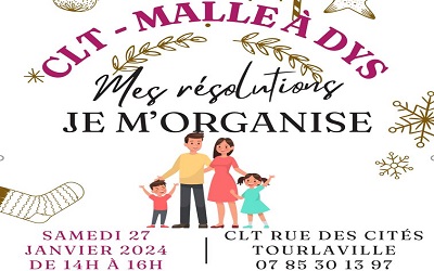Les cafés du CLT la Malle à Dys sur le thème de « Mes résolutions, je m’organise » le samedi 27 janvier 2024 de 14h à 16h à Tourlaville (50)